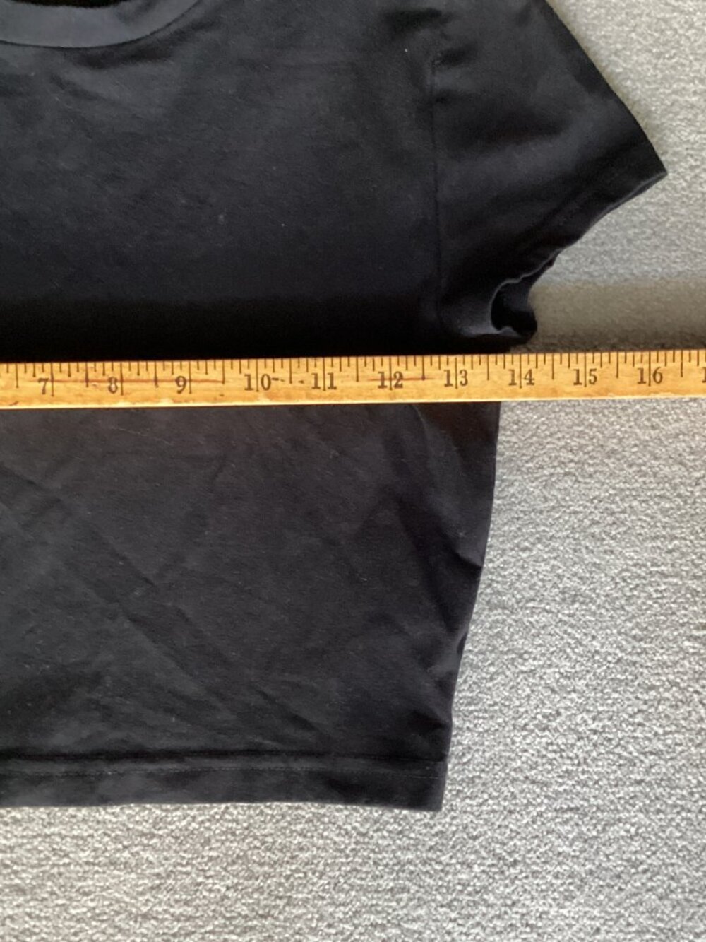 Tna Black Cropped Capped Sleeved T-shirt - Small - Picture 3 of 7